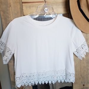 Crop Top w/ Lace Details